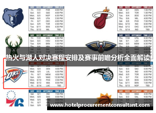热火与湖人对决赛程安排及赛事前瞻分析全面解读